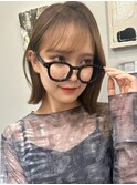 抜け感ナチュラルストレートボブ