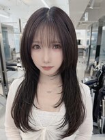 クーラ オモテサンドウ(Cura Omotesando) ロングレイヤー/小顔レイヤー/ブラウンカラー