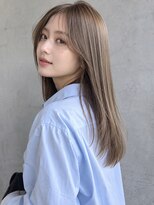 トリニティ(trinity)&nbsp;ブリーチ×髪質改善 グレージュ ロングレイヤーカット【豊見城】