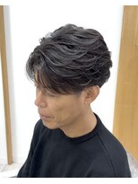 メンズサロンラシルバイレストプラス(MEN'S SALON racil by rest plus)&nbsp;フェザーパーマ風カット