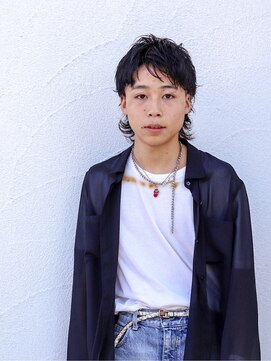 ユニカ ヘアー(UNICA hair) 黒髪ウェットなウルフスタイル