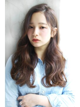 ラエティス(Laetus) シアーベージュ×デジタルパーマでゆるふわロング【Laetus】