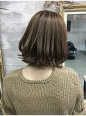 外ハネミックス巻きボブ