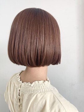 キャンバス バイ ネオリーブ 横浜西口(Canvas by neo.) ミニボブ×オレンジベージュ【miku】