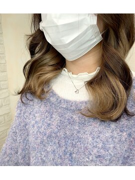 アンククロス 表参道(ANKH CROSS) インナーカラー くすみベージュ