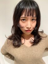 ガリカ 博多(Gallica)&nbsp;【石河安奈】ぱっつん前髪ウルフパーマ/ニュアンスパーマ<博多>