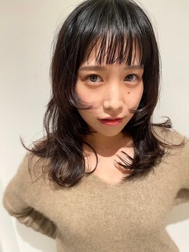 ガリカ 博多(Gallica) 【石河安奈】ぱっつん前髪ウルフパーマ/ニュアンスパーマ<博多>