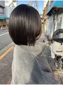 【117hairgarage】ナチュラル_耳掛け_ボブ