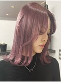 ラベンダーピンク[新宿駅/グレーベージュ/レイヤーロング]