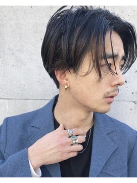 アットラブ バイ ベル(at'LAV by Belle) ビジネスマンにも！メンズ前下がりヘア カルマヘア 黒髪ヘア
