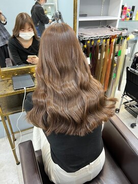 ドロシー 郡山桑野店(Dorothy) イメチェンハッシュカットフルバング似合わせレッドブラウン