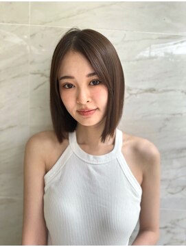 オーロ 緑地公園店(ORO) 大人切りっぱなしボブ