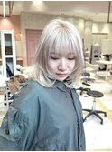 ブリーチ2～3回必須/ホワイトカラー/ハイトーン/ブロンド/海外風