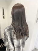 パールグレージュ×ゆるウェーブ