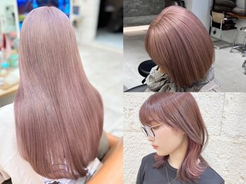 ティンク 横浜(Tink)の写真/【プレミアム☆カット＋ブランドカラー＋超音波oggiottoTR¥13500】高彩度カラーで透け感と柔らかさを表現♪