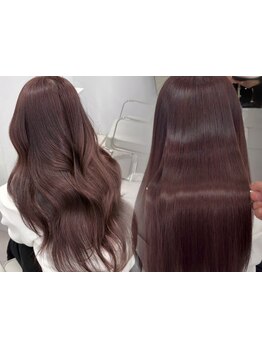 豊富な薬剤知識を活かし、巻ける縮毛矯正/髪質改善ストレートで理想のヘアを実現！パーマ落としも◎[渋谷]