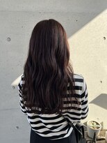 アチーブティルスマートサロン 豊川末広通店(achieve till Smart Salon)&nbsp;エアリーウェーブロング 暗髪ピンクバイオレットブラウン