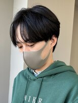 センターパート/ニュアンスパーマ/韓国/フェーザーパーマ/眉毛