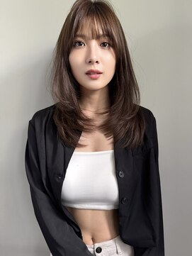 ミンクス 青山店(MINX) 【MINX】顔周り似合わせカット＋デザインカラーベージュ_表参道