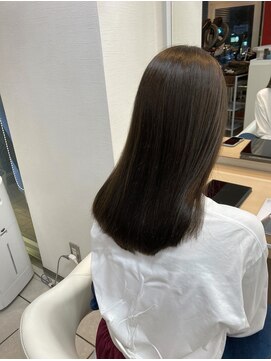 ルージュ 茗荷谷店(ROUGE) グレージュ×ミディアム×髪質改善トリートメント【茗荷谷駅】