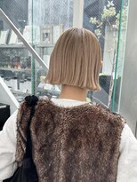 シェリ ヘアデザイン(CHERIE hair design)&nbsp;ぷつっとボブ×ブロンドベージュ◎