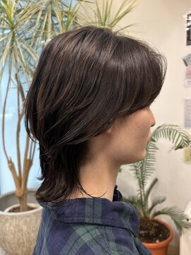 カットサロン ウシジマ(CUT SALON USHIJIMA) 【ミディアムニュアンスパーマニュアンスカラーメンズカット】