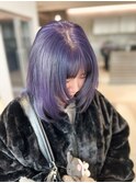 バイオレットパープルネモフィラブリーチカラーレイヤーミディ
