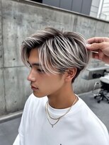 ネハス ナガオカ(nehus.nagaoka)&nbsp;メンズバレイヤージュ/ブルーブラック/韓国マッシュ