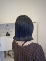 コモレビ(komorebi)&nbsp;【山本智文】地毛風ネイビーブラックボブ