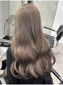 韓国ヘアミルクティーヘーゼルラテモカベージュグレージュカラー