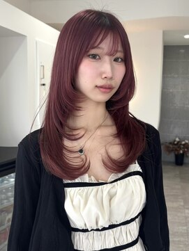 レノ 直江店(RENO) レイヤー×コーラルピンク@20代30代40代
