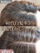 ルルン(Lu-Lun)&nbsp;40代・白髪率5％ 白髪ぼかしハイライト