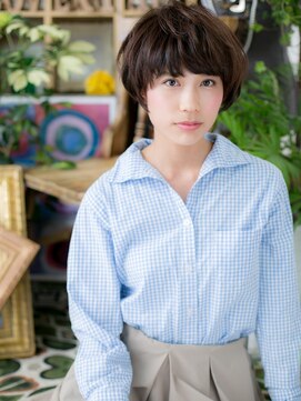 カバーヘア ブリス 上尾西口店(COVER HAIR bliss) ■bliss上尾11-12★■厚めバングくせ毛風小顔ハンサムショート!