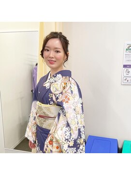 ロカット サロン(Roquat Salon) ロング着物ヘアと訪問着【ヘアセット/ヘアアレンジ/立川/立川】