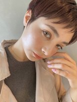 パーク(PARK)&nbsp;【PARK】マニッシュショート×ピンクベージュ