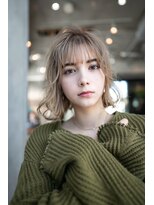 オースティン 流山おおたかの森(AUSTIN)&nbsp;大人かわいい前髪セシルカットココアブラウンフリンジウェーブ