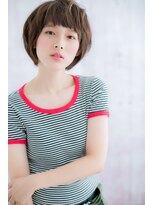 ミック ヘアアンドビューティー 大山店(miq  Hair&Beauty)&nbsp;チャコールグレー★小顔フレンチガーリーボブショートc1