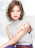 ミディアムパーマ×長め前髪×ウルフ×ワンカール 30代40代 &nbsp;m07