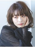 【emu井上信洋】大人かわいいウェーブミディアムボブ【エミュ】
