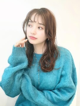 モナン 渋谷(Monan) 【飯田】シースルー前髪 愛されセミディ #渋谷