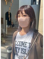 デイジー(Daisy) 天神/大名/インナーカラー/大人かわいい/パープル/秋カラー