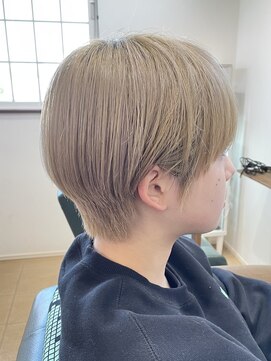 セックヘアデザイン(Sec hair design) 【Sec. hair design 水戸】奥行きショートボブ+iNOAオイルカラー