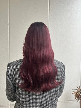 ガリカ シーム(Gallica/SEAM) 【桑原雪音】モテ髪大人チェリーブラウン/艶髪ウェーブロング