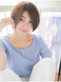 mod's百道浜/艶感シルキーベージュミニボブマッシュルームヘアh