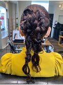 ヘアセット　結婚式　ヘアアレンジ　卒業式　お呼ばれヘア