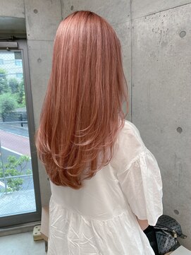 エウペ 渋谷(WEUPE) 斜めバング/グレージュカラー/デザインカラー/シルキーベージュ