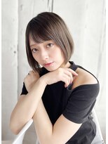 ナル 宇都宮(nalu)&nbsp;透け感カラーの大人ボブ