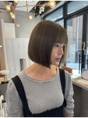 olive beige×ぱつっとbob【madoka】