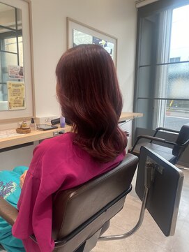 バサ 鷺ノ宮店(BASSA) 【スタイル】カシスカラー×ウェーブヘア