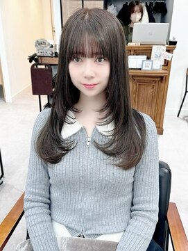 ネオリーブ クーロ(Neolive curro) 韓国前髪顔周り×似合わせカット　姫カットレイヤー